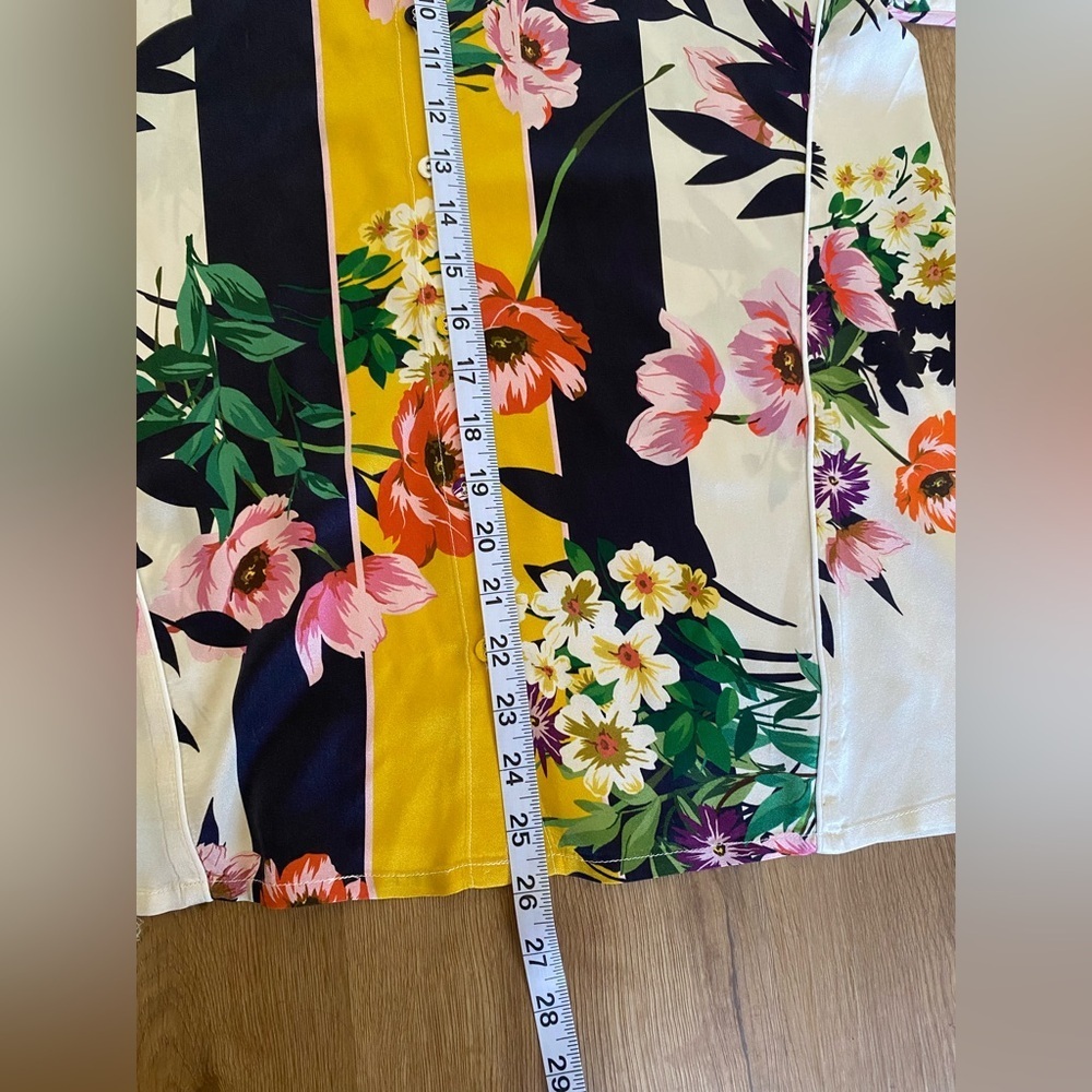 JOHNNY WAS Andrea Silk Floral Button up Print Women's Shirt Top - Picture 8 of 10